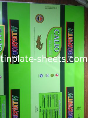 6 Color Printing Tinplate Plate For Making Biscut Cake Cans Rust Prevention  T3 T4 T5 DR8
