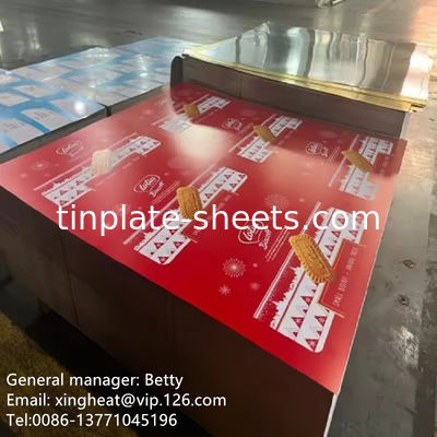 Environmental Friendly T4 Tinplate Sheet With 6 Color Printed