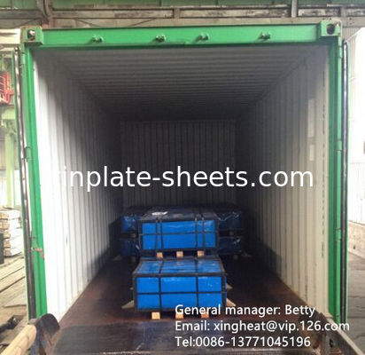 Tinplate Sheets for Chemical and Food Cans 0.15-0.49mm Thickness Electrolytic Tinplate MR SPCC Material 600-986mm Width