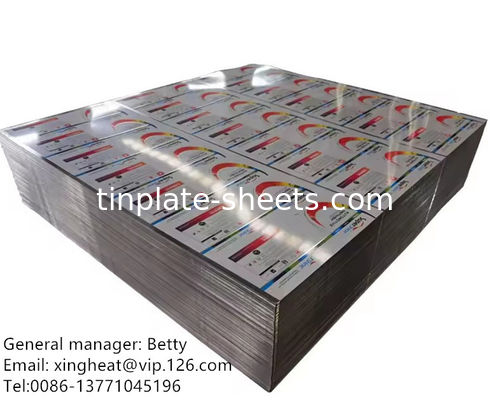 Customizable Tinplate Sheets Available In Various Thickness And Width Options