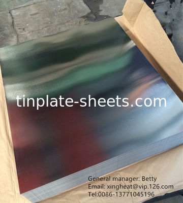 1.1/1.1 2.2/2.2 2.8/2.8 5.6/5.6 2.0/2.0 2.8/5.6 Tin Coating on Tinplate Sheets with Lacquer for Printing and Packaging
