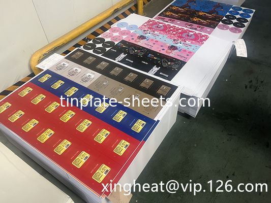 Printed Tinplate For Stationery And Other Applications With Customizable Thickness And Dimensions