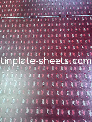 Printed tinpalte for twist off caps