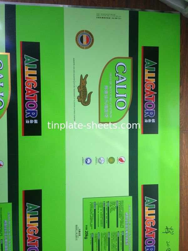 T2.5 T3 T4 T5 DR7 DR8 DR9 Printed Tinplate EN10202 Standard 2.0/2.0 1.1/2.8 For Food Cans