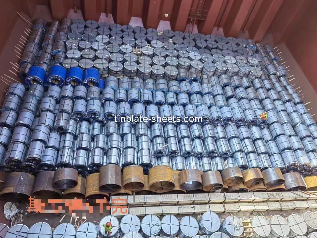 3-8 Tons Tin Free Steel Coil JIS G3303 Standard Stone Surface Finished T3