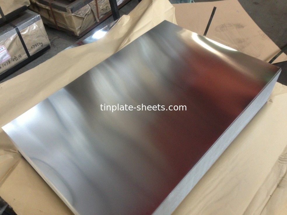 Stone Finish Electrolytic Tinplate Sheets JIS G3303 Standard T3 T5 DR8 2.8/2.8 For Packaging Cans