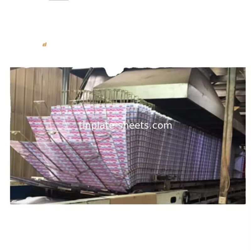 ASTM624 Standard 4 Color Printed Cans Tinplate 0.15m-0.40mm Thickness T2.5-T5