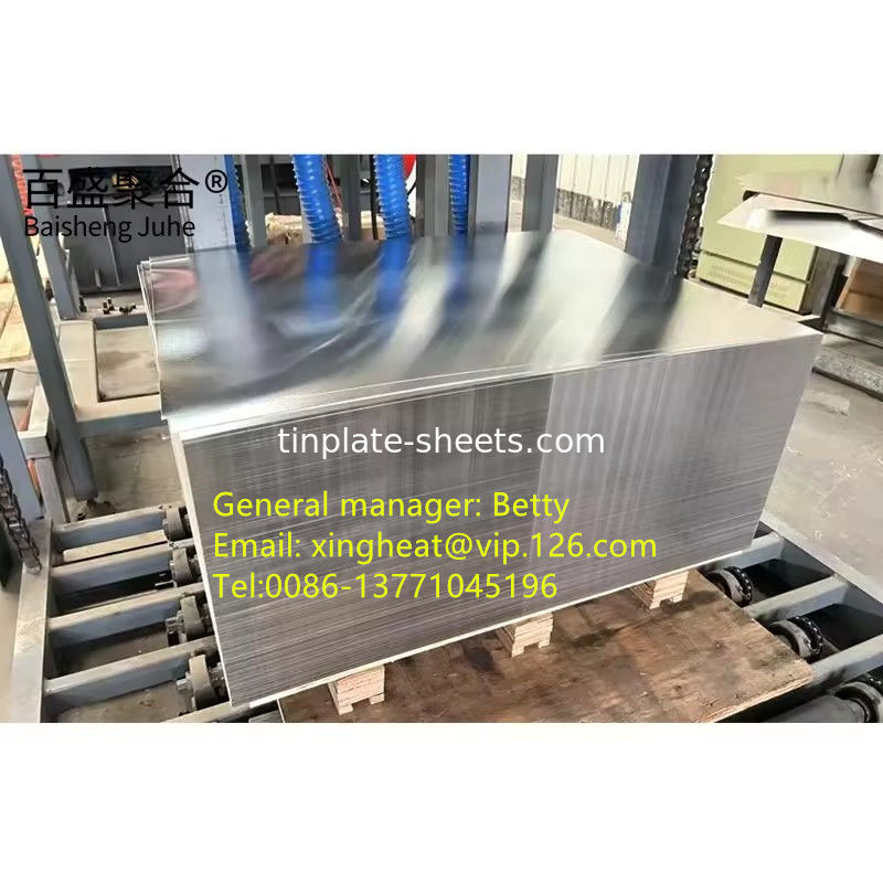 Corrosion-Resistant Tinplate Sheets for Can Production Bright Stone Silver and Matt
