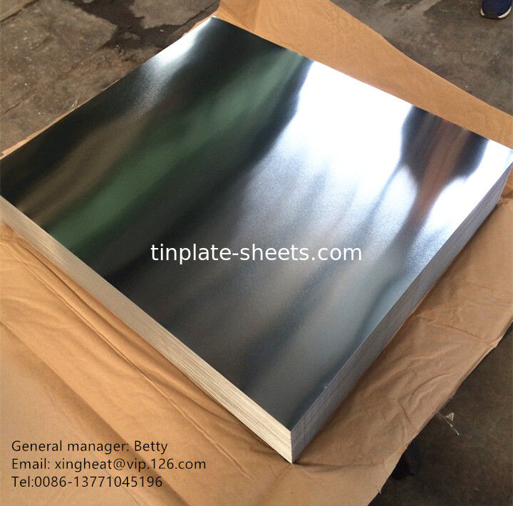 Tinplate Sheets Bright/Stone/Silver/Matt Tin Plated Steel For Cans with High Durability and Customized Thickness