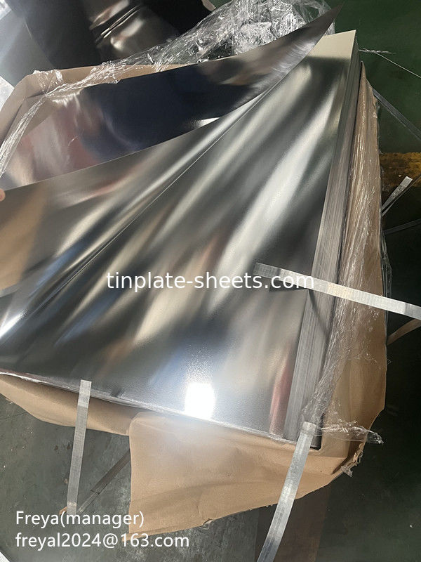 Good Tinplate Tin Coating   2.0/2.0 2.8/2.8 1.1/1.1 T2.5 T3  T4 T5 DR8 DR9 Tinmill Product  Tinplate Sheet Coil