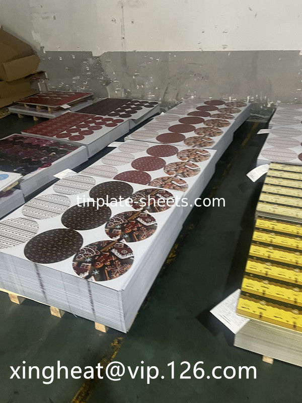 Customizable Printed Tinplate Sheet for Various Applications T2-T5 Temper 2.0/2.0