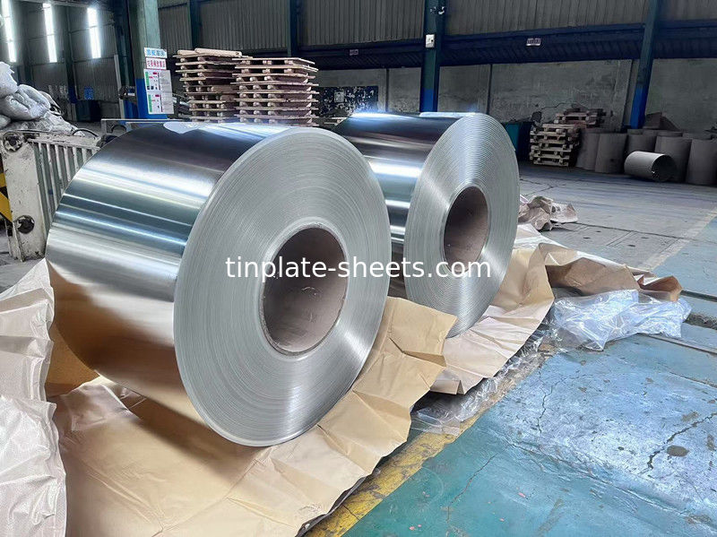 Tinplate Coil Tinplate Sheet 0.15-0.49mm 600mm-986mm 4MT-8MT per coil T2-T5 DR8-DR9 BA 1.1/1.1-5.6/5.6 Bright/Stone/Silver/Matt