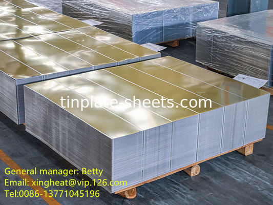 600mm-990mm Electrolytic Tinplate Sheets
