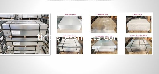 Durable 100% Recyclable Electro Tin Plating Sheets Corrosion Proof T3 T4