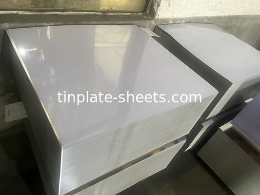 Food Grade 4 Color Printed Tinplate Sheet With BA CA Annealing