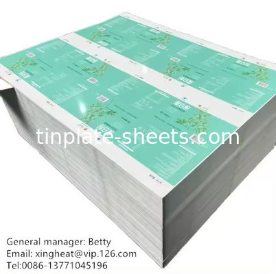 Rust Resistance Printed Tinplate Width 512mm-1100mm High Strength