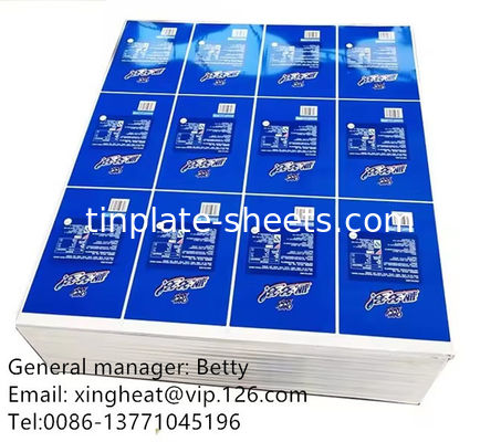 Tinplate Sheets for Chemical and Food Cans 1.1/1.1 2.2/2.2 2.8/2.8 5.6/5.6 2.0/2.0 and 2.8/5.6 Tin Coating Options