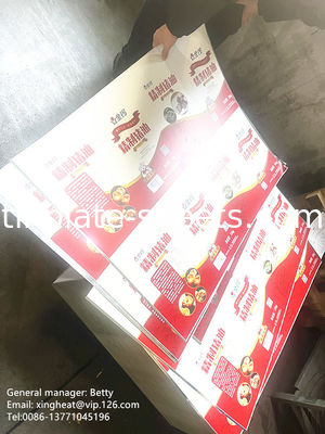2.8/2.8 Tin Plated Steel 0.15mm-0.49mm Thickness EN10202 Standard 2.0/2.0