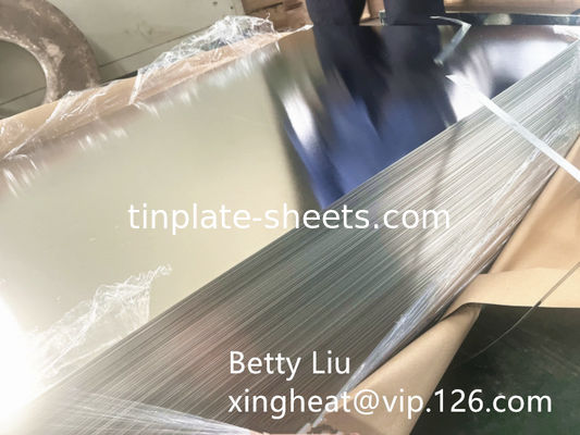 Tinplate Sheets for Chemical and Food Cans with Multiple Temper Options and Various Tin Coating Options
