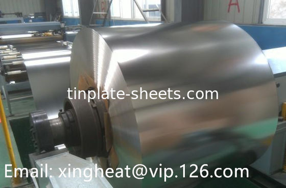 Electrolytic Tinplate Coil With Bright Finish T2-T5 Temper 2.0/2.0-2.8/5.6 Tin Coating