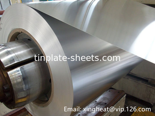 Electrolytic Tinplate Coil for Food Cans T5 Temper 0.15-0.49mm Thickness 600-986mm Width